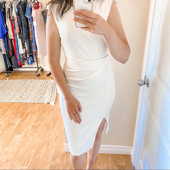 ASOS Dresses & Skirts - ASOS White Bodycon Dress Size 8